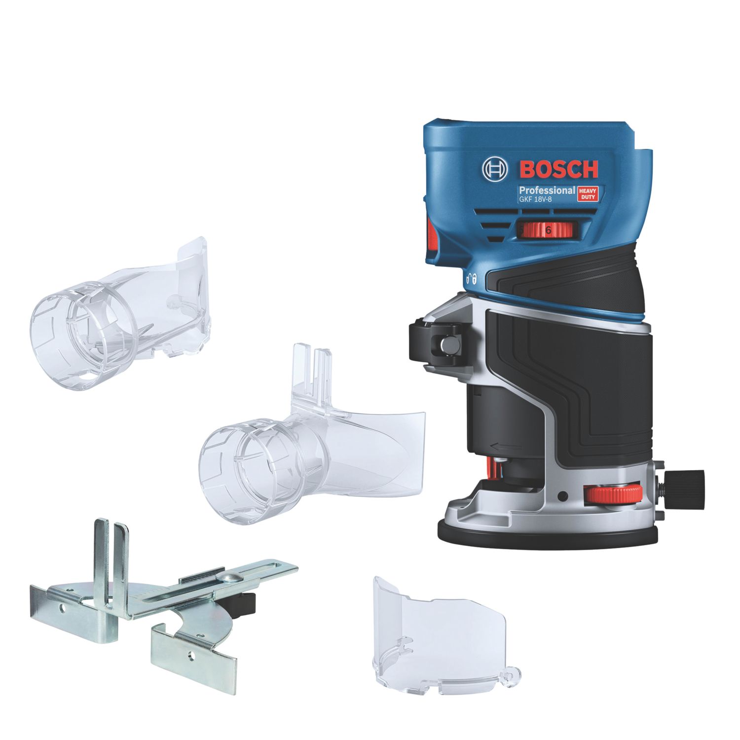 Bosch GKF 18V-8 18V Li-Ion AMPShare 6mm & 8mm Brushless Cordless Palm Router - Bare (520CK)