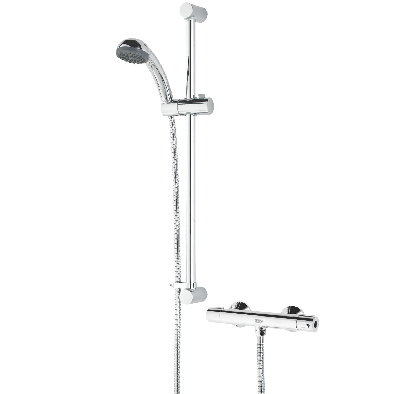 Bristan Zing Rear-Fed Exposed Chrome Thermostatic Mixer Shower (520JE)
