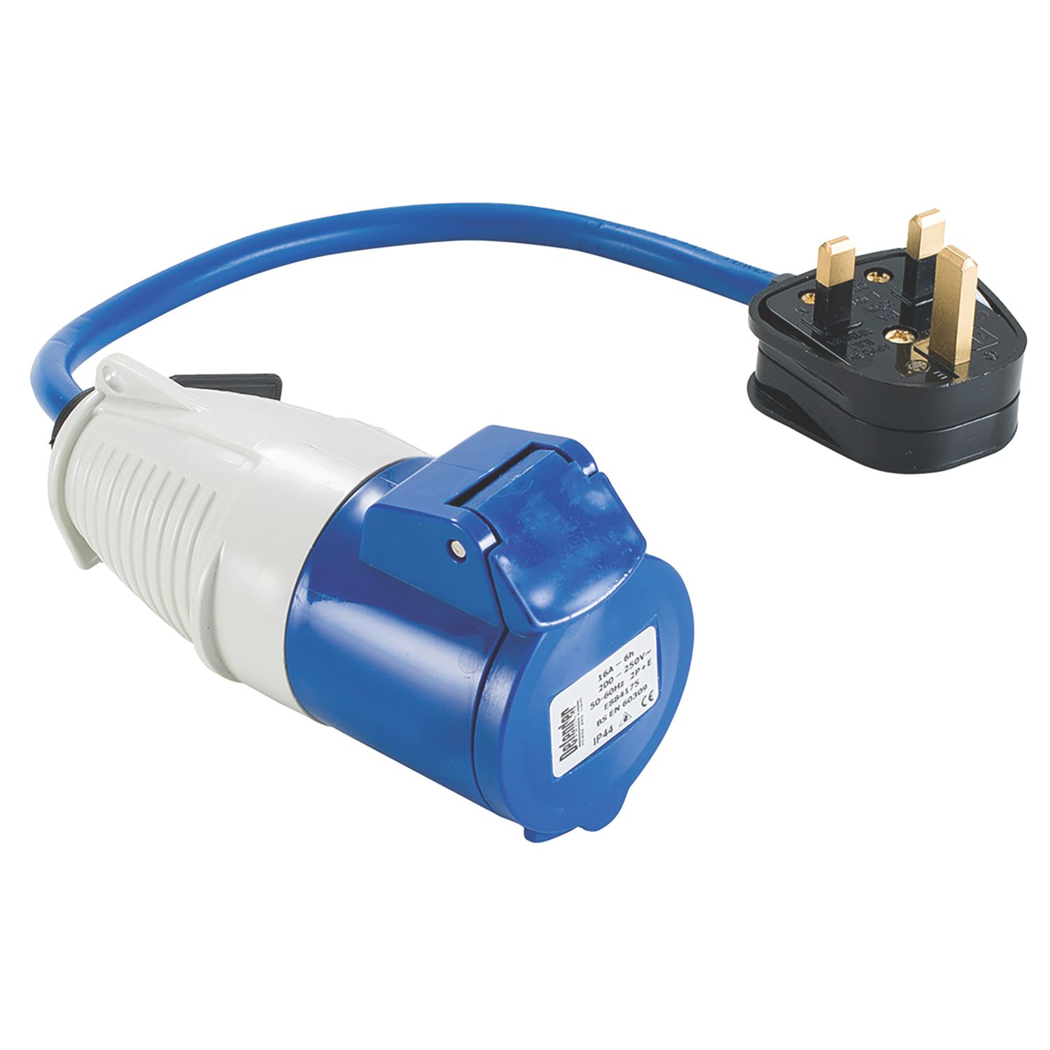 Defender 13-16A 2P+E Fly Lead Converter 230V (520XX)