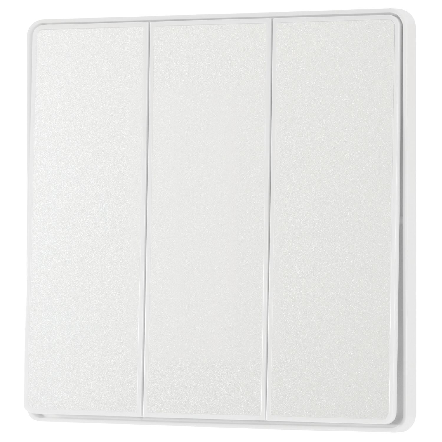 British General Evolve 20A 16AX 3-Gang 2-Way Light Switch Pearlescent White (521CH)
