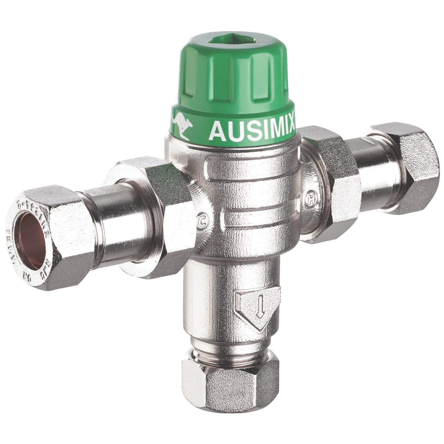 Reliance Valves HEAT110755 Ausimix 2-in-1 Thermostatic Mixing Valve 22mm (522HR)