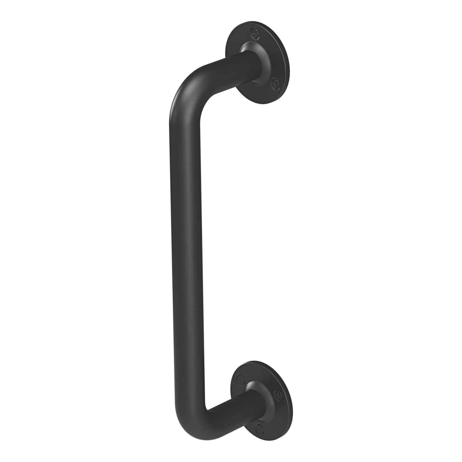 Rothley Straight Household Steel Grab Rail Matt Black 305mm (522RG)
