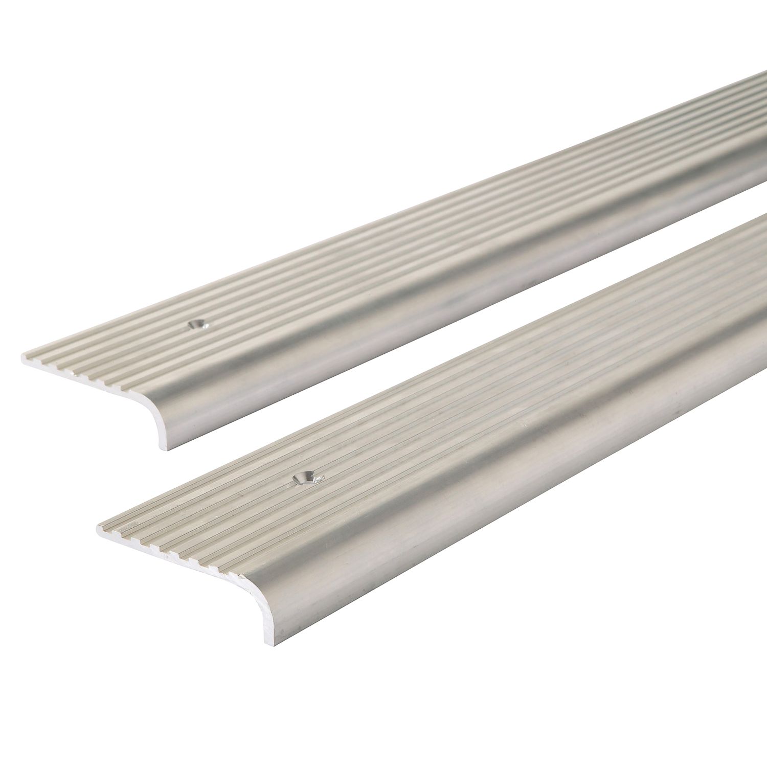 Stormguard Grey Aluminium Stair Tread Covers 1000mm x 57mm x 15mm 2 Pack (522TF)