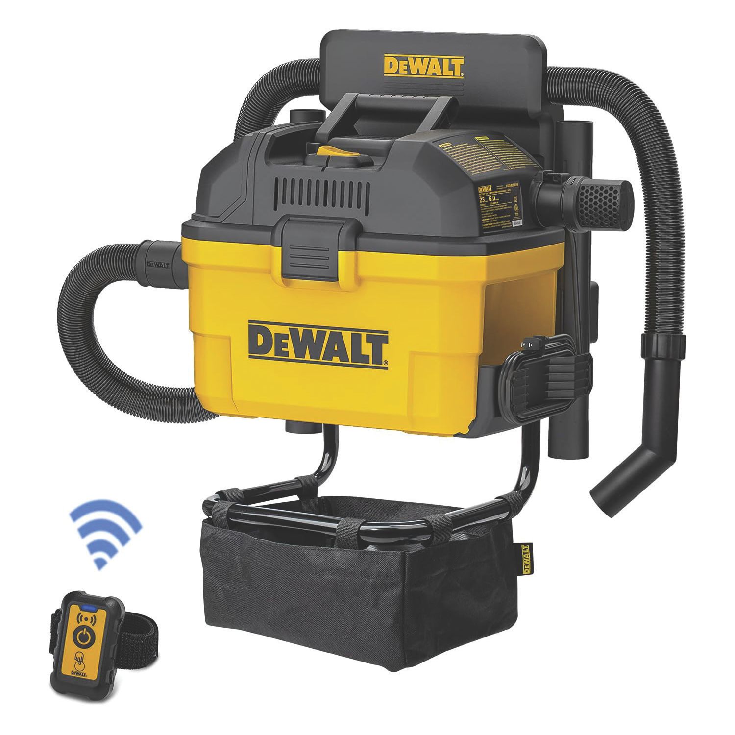 DeWalt DXV23G 1100W 23Ltr L Class Wet & Dry Vacuum Cleaner 240V (522TW)