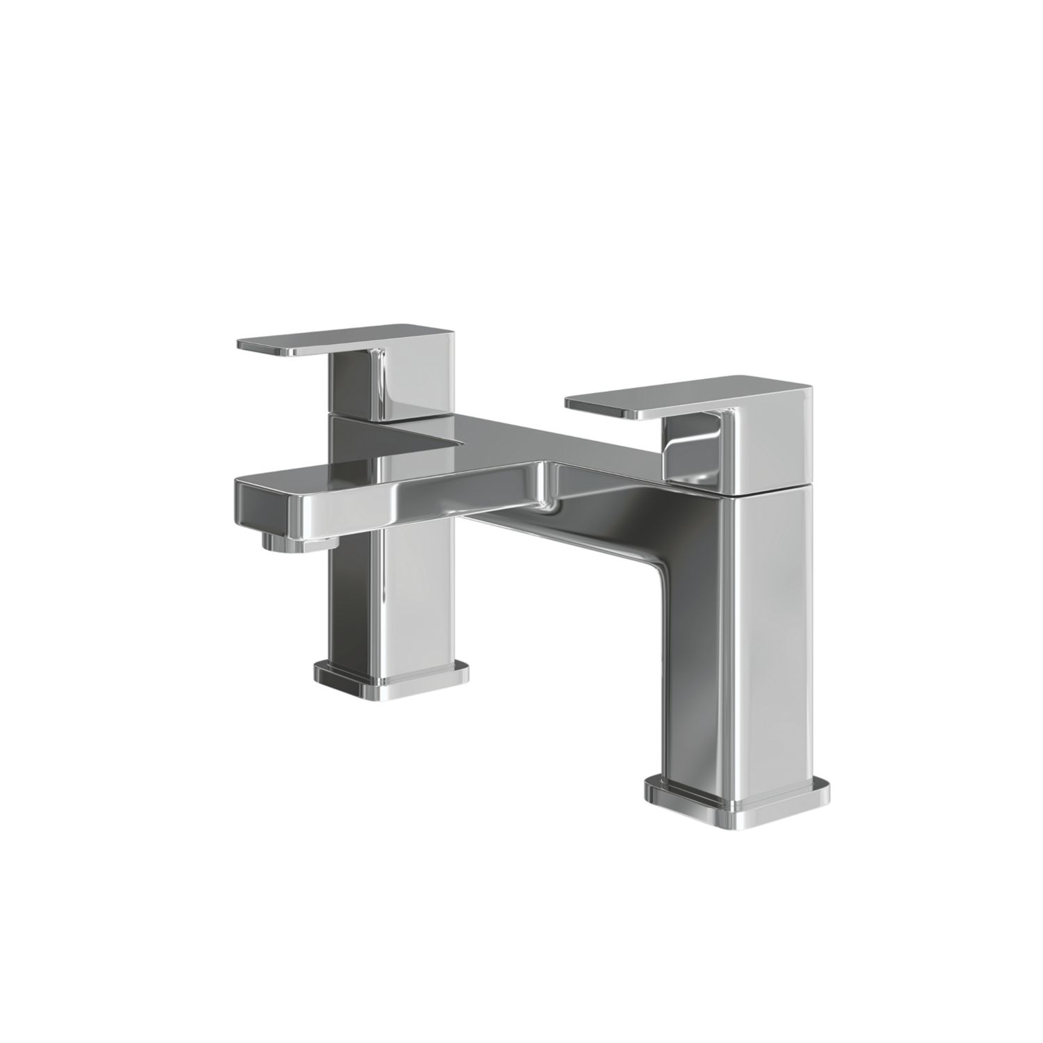 ETAL Lanza Chrome 174mm Deck Mounted Lever 2 Tap Holes Bath Mixer Tap (522YU)