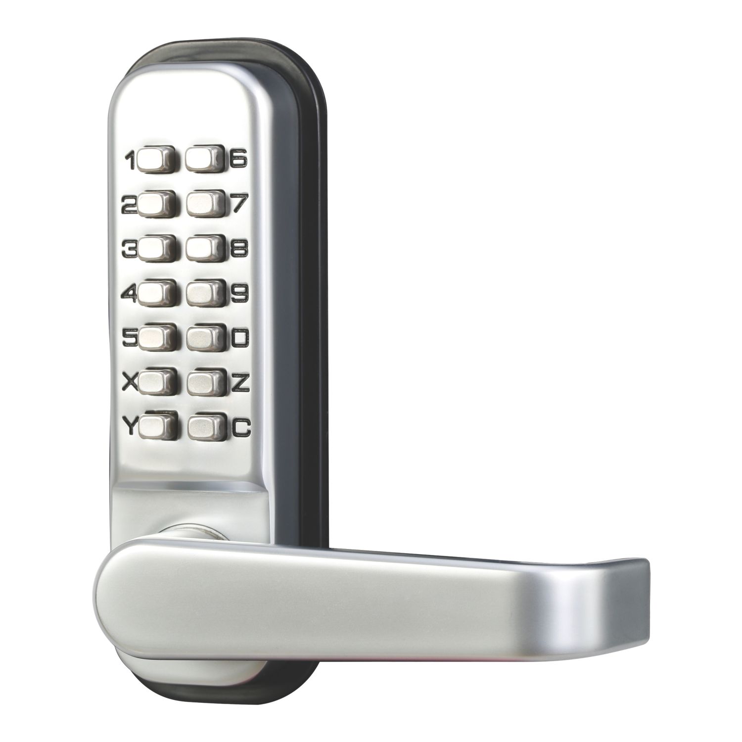 Smith & Locke Push-Button Lock w/ Handles 37.5mm Silver (522YX)