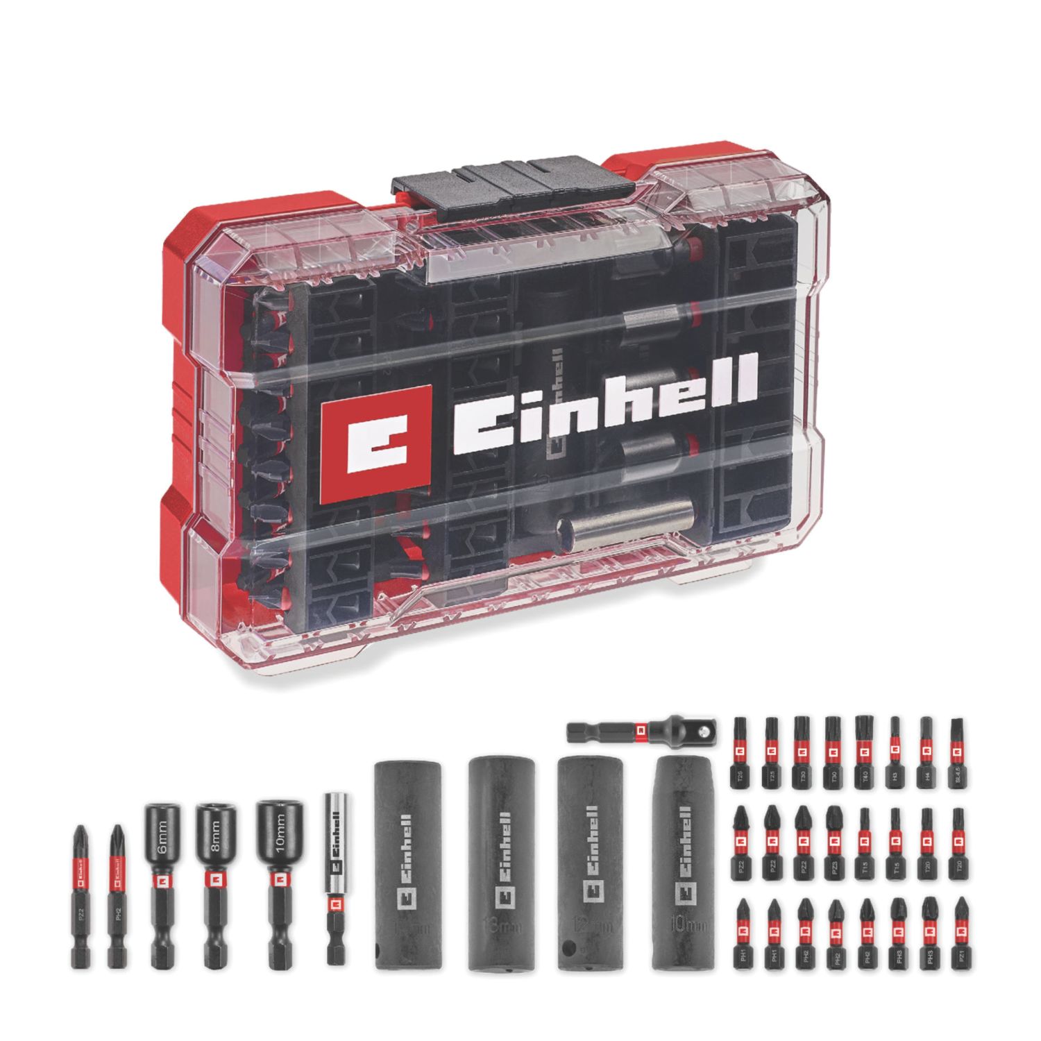 Einhell 1/4" Hex Shank Mixed Impact Driver Bit Set 35 Pieces (523AP)