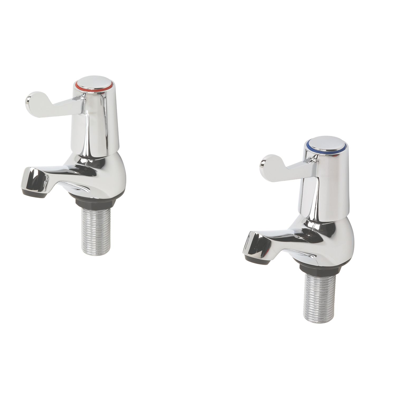 Commercial Chrome 89.5mm Lever 2 Tap Holes Basin Pillar Tap (52504)