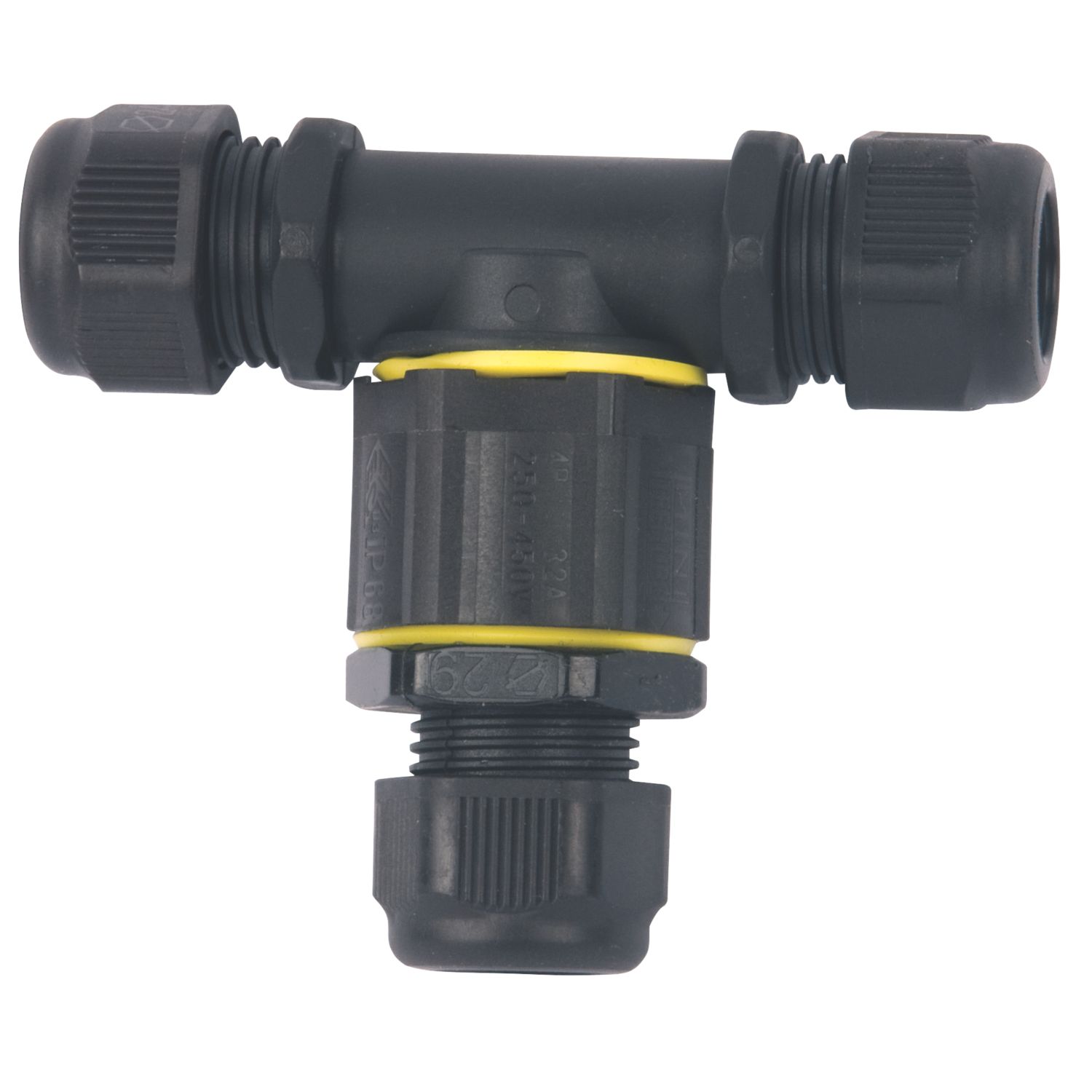 Hylec Teetube 3-Entry 3-Pole T-Splitter Cable Joint (52526)