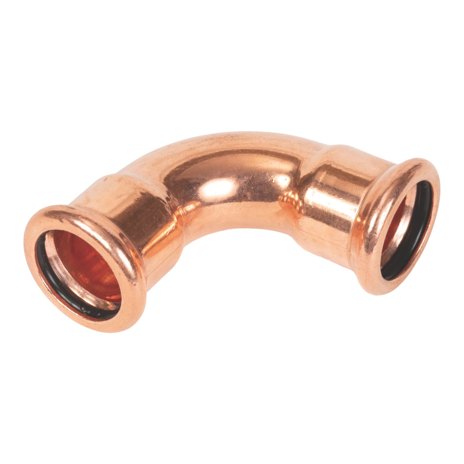 Flomasta Copper Press-Fit Equal 90° M-Profile Elbows 22mm 10 Pack (526AK)