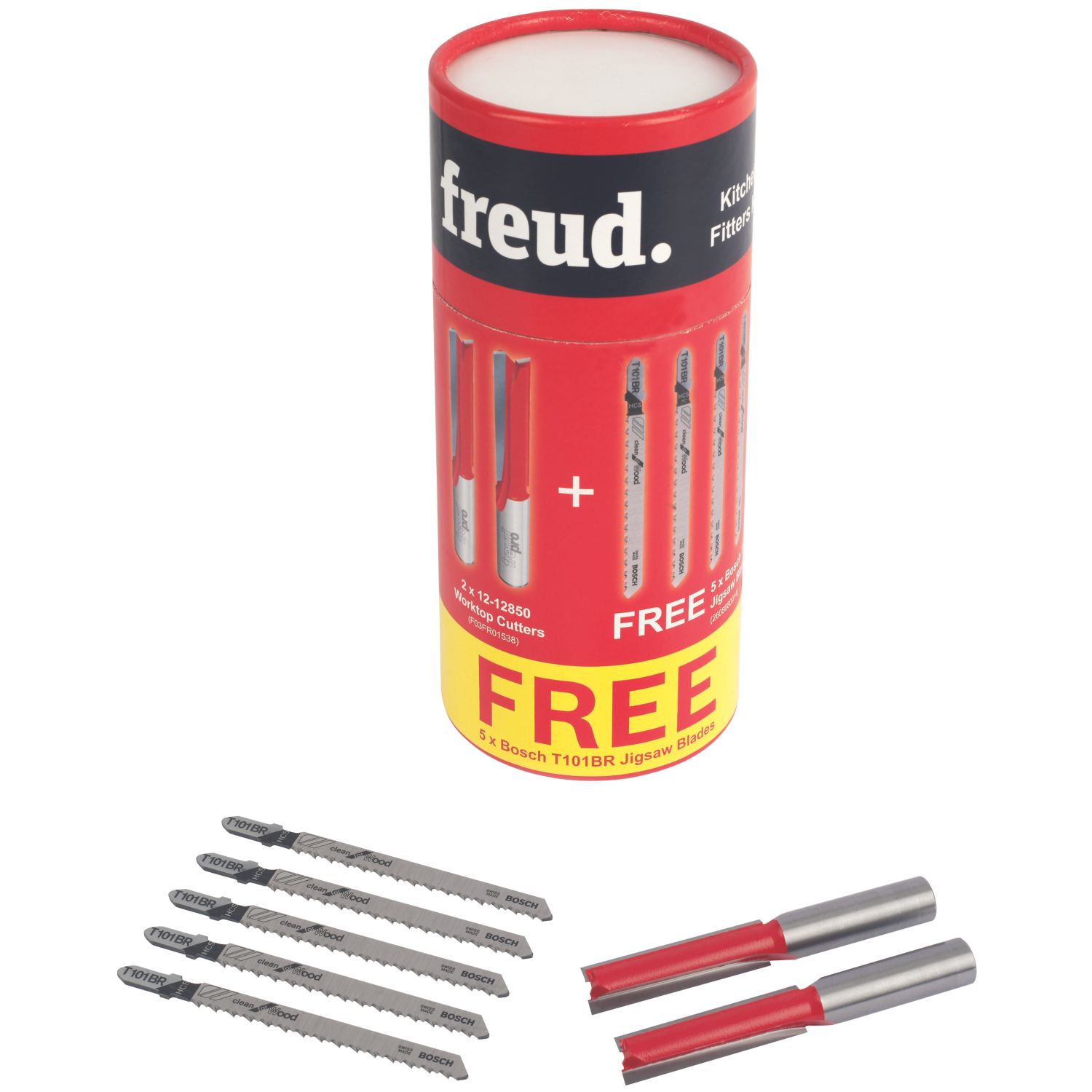 Freud 1/2" Shank Kitchen Fitters Set 7 Pieces (5277X)