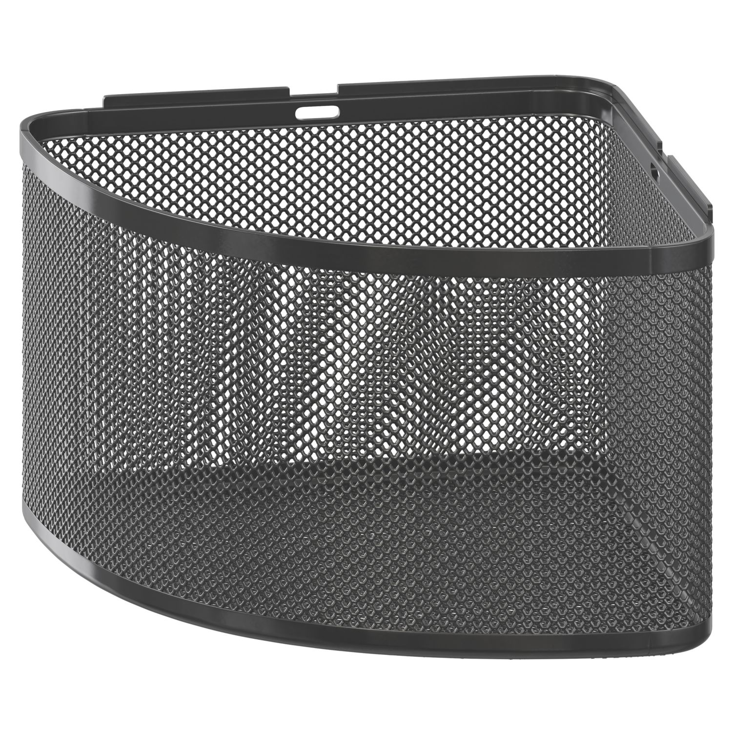 Elland 1-Tier Corner Shower Basket Black (527PE)