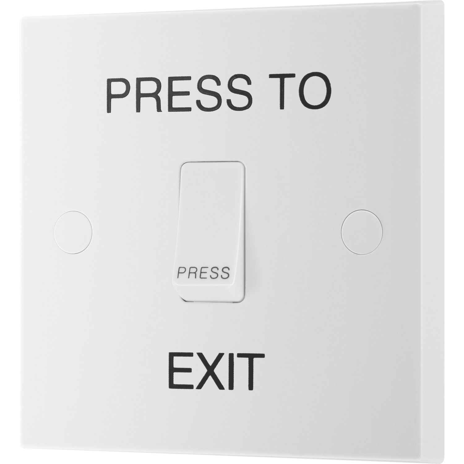 British General 900 Series 10A 10AX 1-Gang 1-Way Press to Exit Switch White (527PM)
