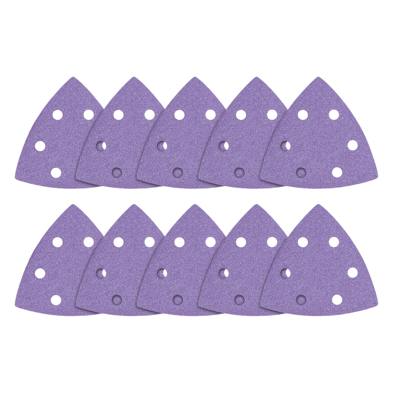 Trend AB/OSC/120A 120 Grit 6-Hole Punched Multi-Material Sanding Sheets 93mm x 93mm 10 Pack (527PX)