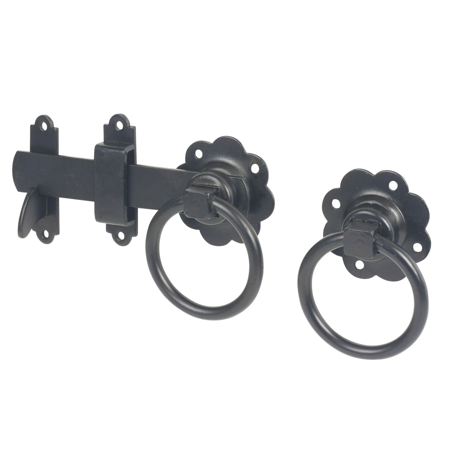 Smith & Locke Gate Latch Black Epoxy 153mm (5283X)