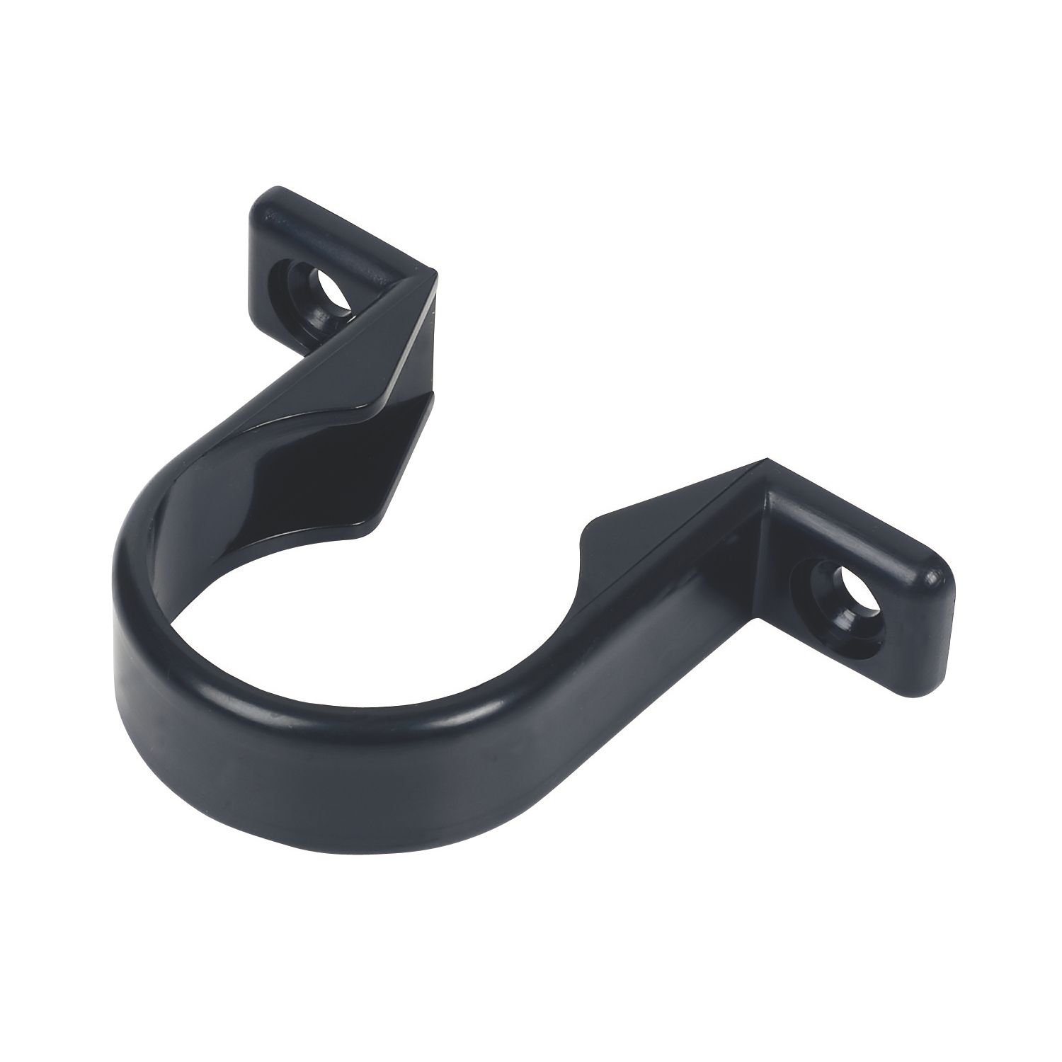 FloPlast Solvent Weld Pipe Clips Black 32mm 20 Pack (52844)