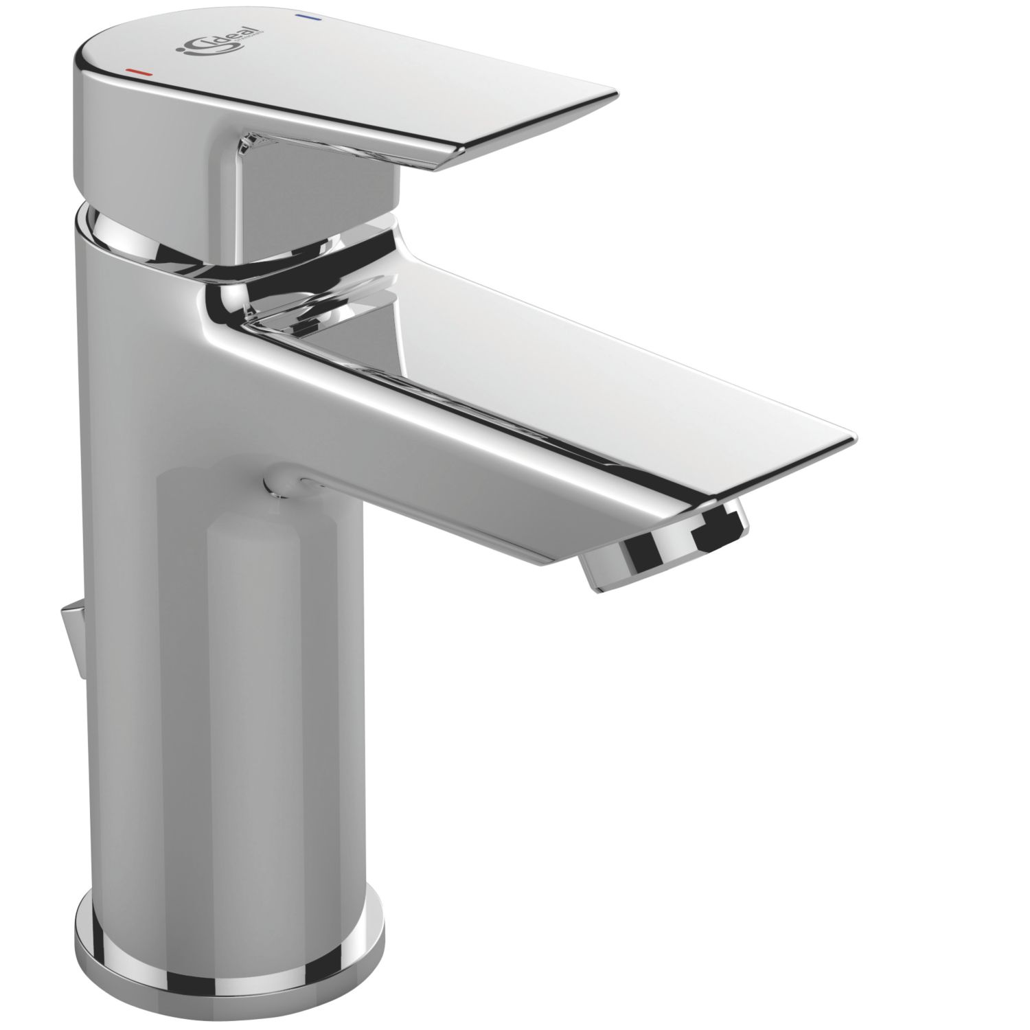 Ideal Standard Tesi Chrome 159mm Standard Lever Mono Basin Mixer Tap With Pop-Up Waste (5289X)