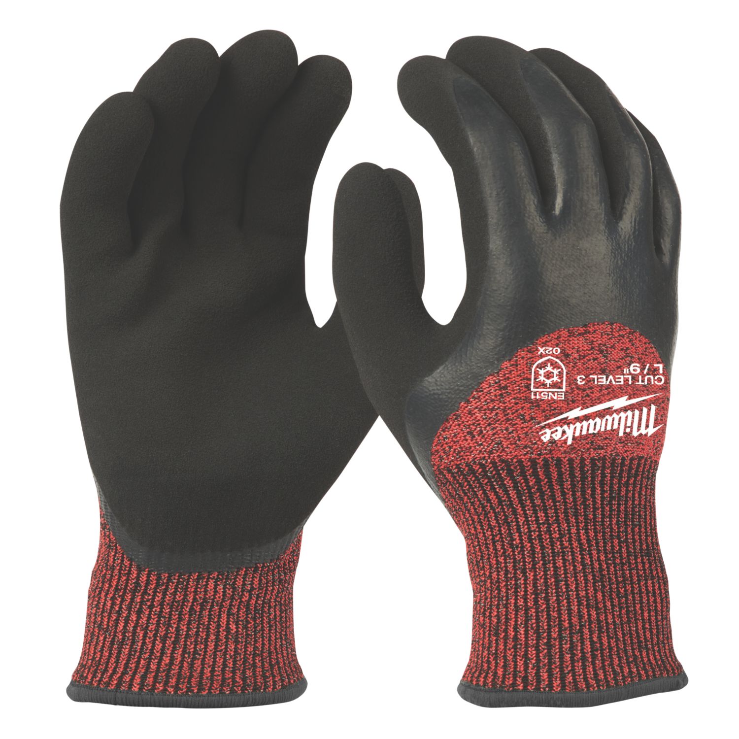 Milwaukee Winter Gloves Black/Red Large (528PP)