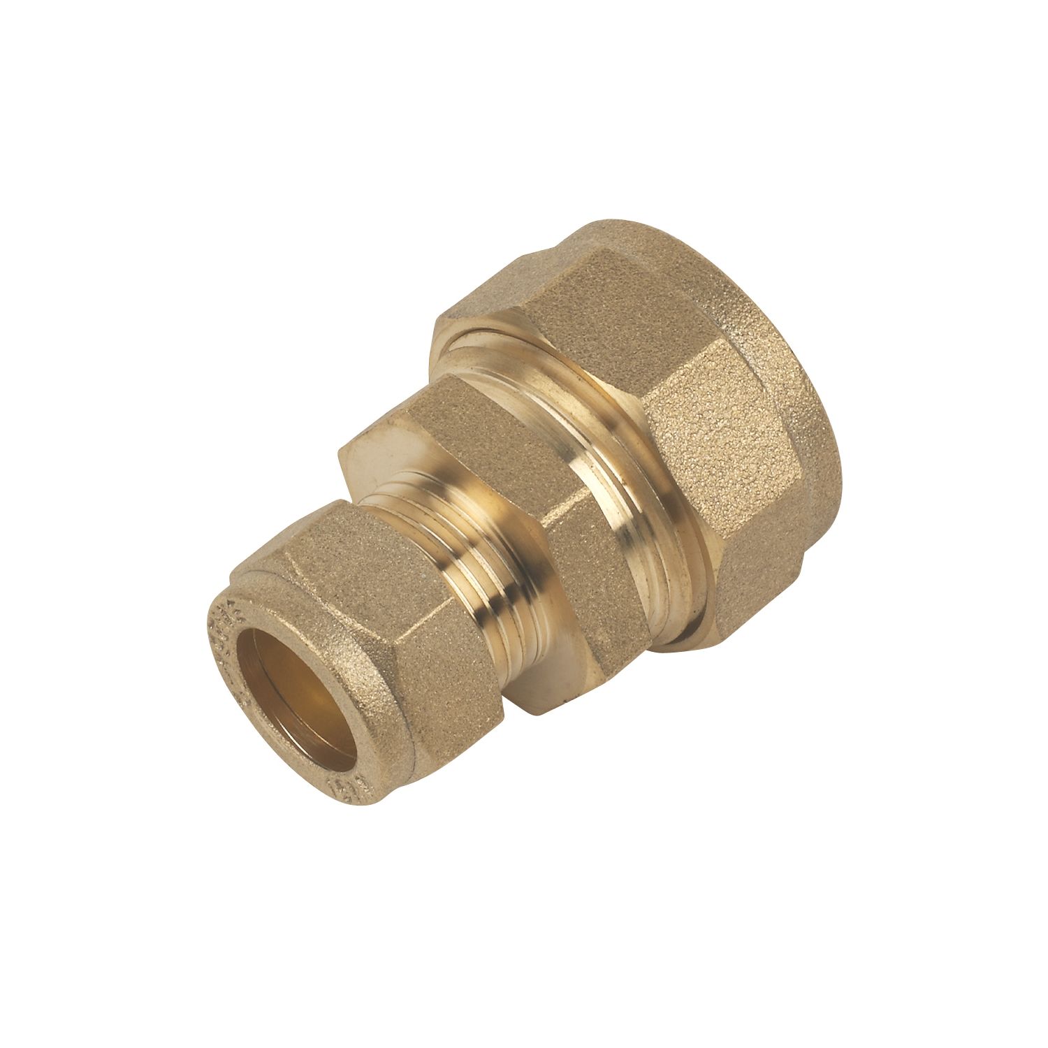 Flomasta Brass Compression Reducing Lead to Copper Coupler 7lb 1" x 15mm (53125)