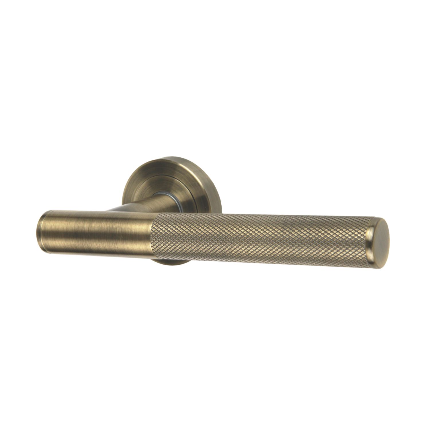 Smith & Locke Damgan Door Handle Pair Antique Brass (533FK)