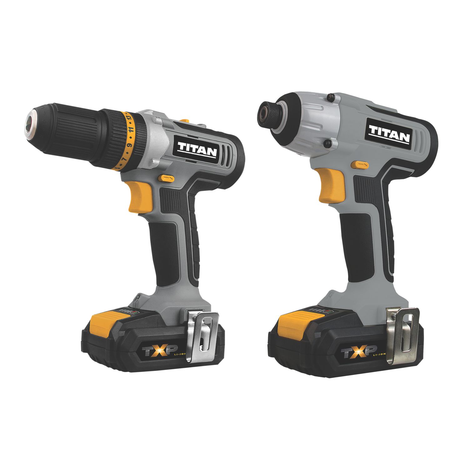 Titan TTI884COM/TTI885IPD 18V 2 x 2.0Ah Li-Ion TXP Cordless Twin Pack (533PV)