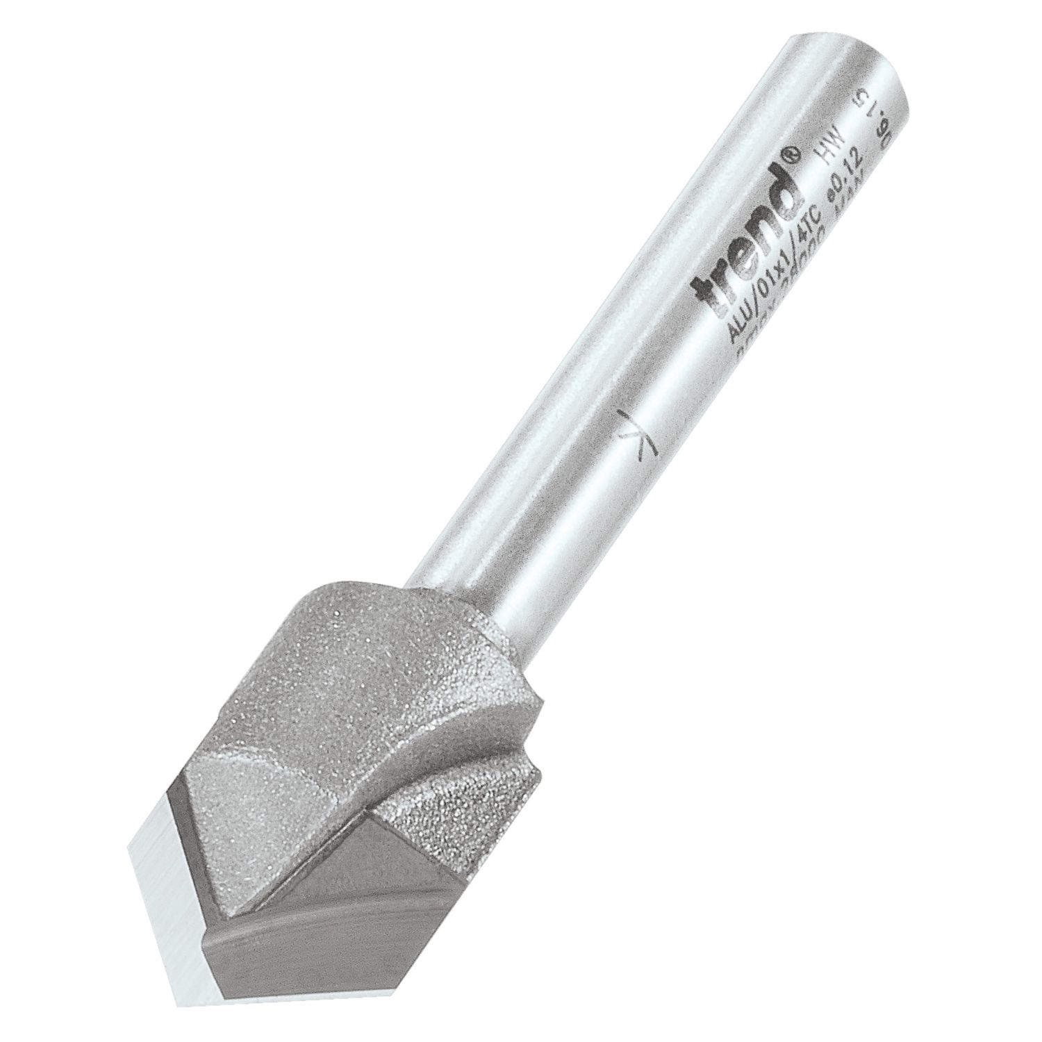 Trend ALU/01X1/4TC 1/4" V-Groove Router Cutter 13mm x 10mm (533PX)