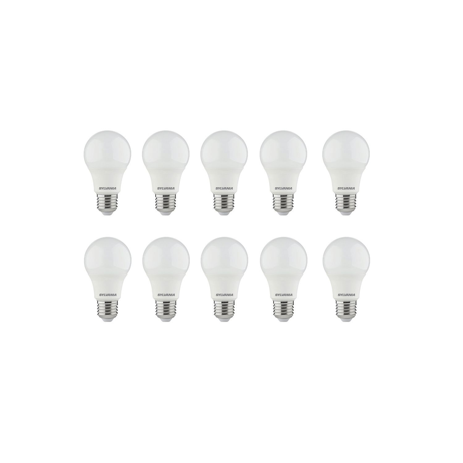 Sylvania Toledo E27 GLS LED Light Bulb Frosted 806lm 7W 10 Pack (534EV)