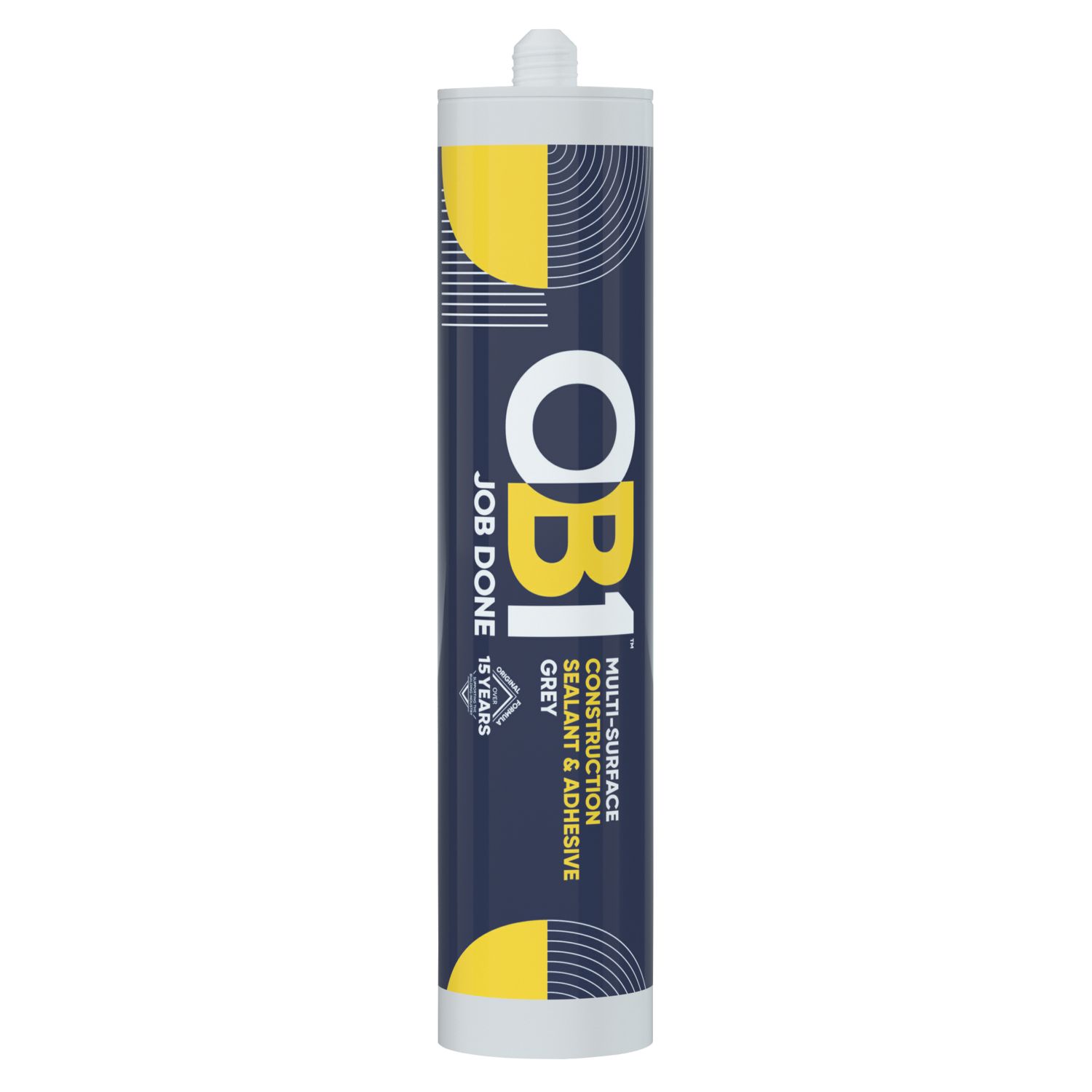 OB1 Multi-Surface Sealant & Adhesive Grey 290ml (534JF)