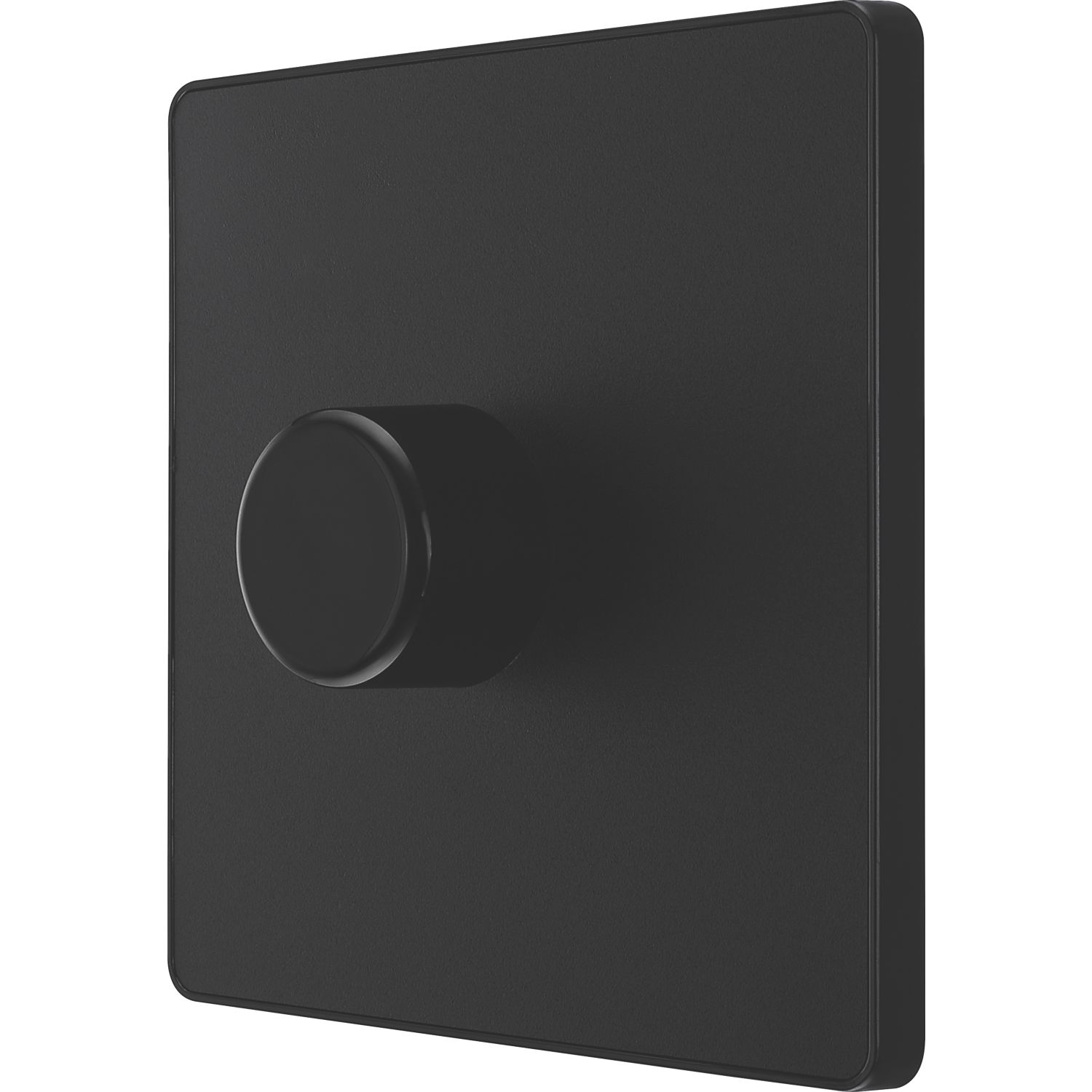 British General Evolve 1-Gang 2-Way LED Dimmer Switch Matt Black with Black Inserts (534PY)