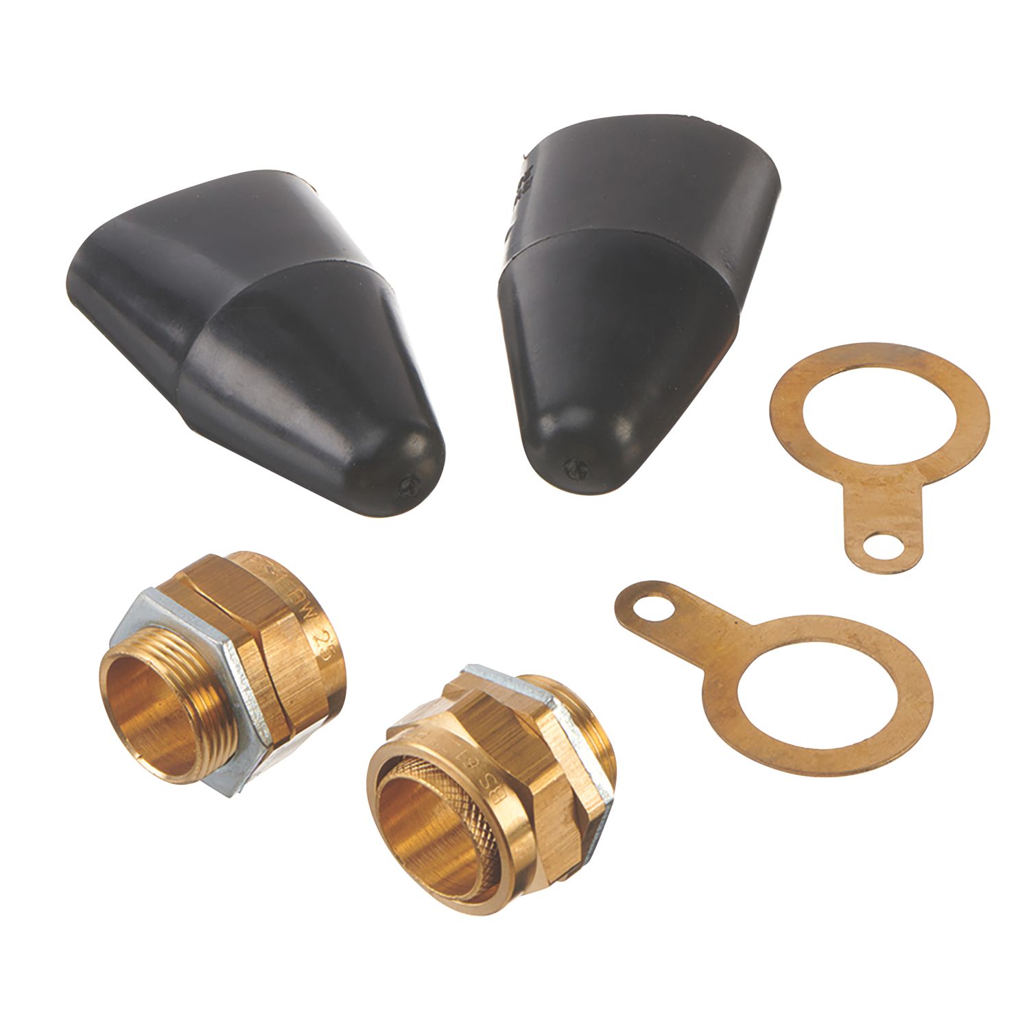 Vimark Brass Internal Gland Kit 25mm Black 2 Pack (534VT)