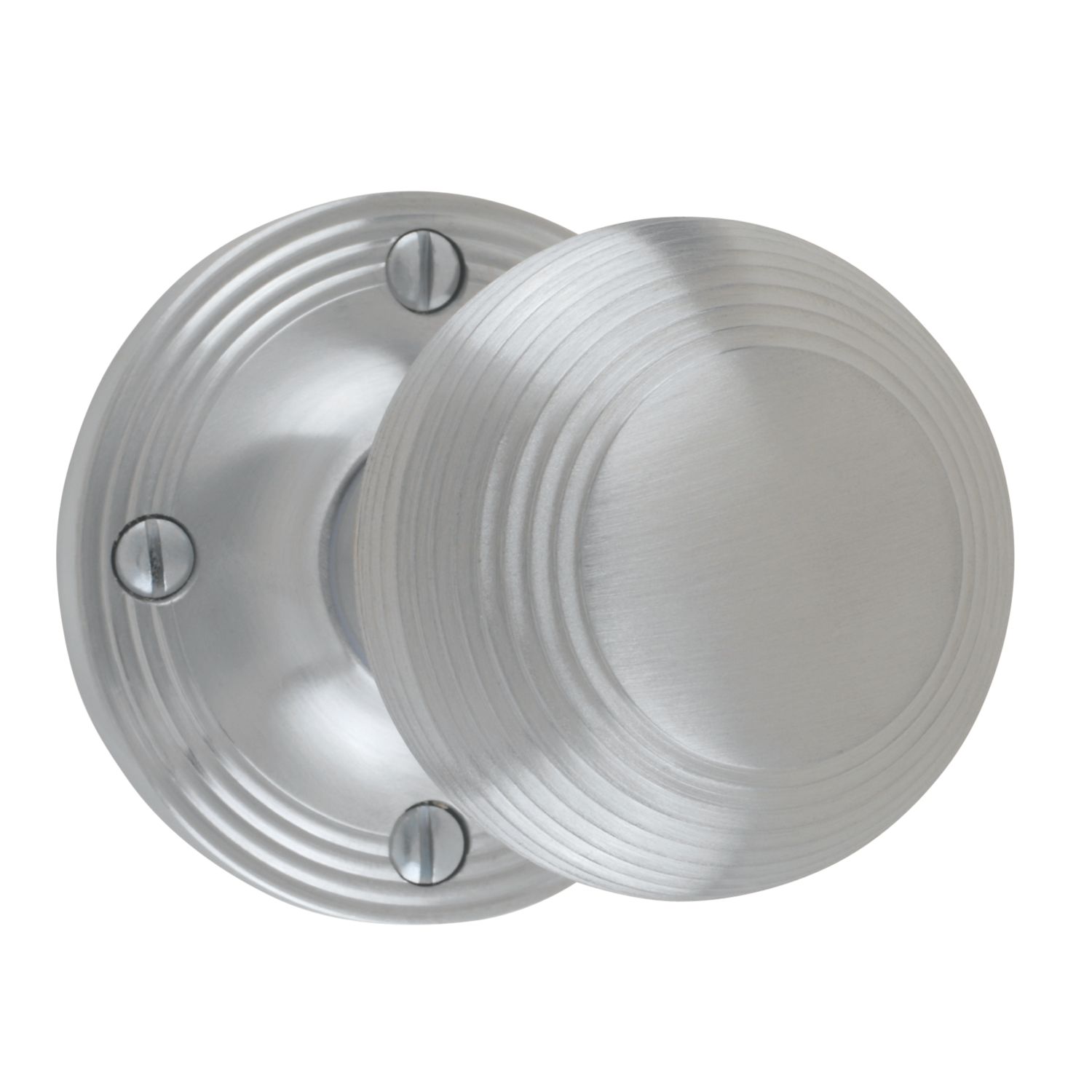 Carlisle Brass Rimmed Mortice Knobs 52mm Pair Satin Chrome (5355H)