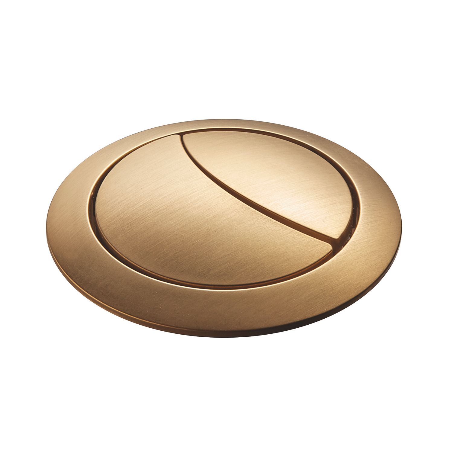 Brixton Dual-Flush Close Couple Cistern Flushing Button Brushed Brass (535CH)