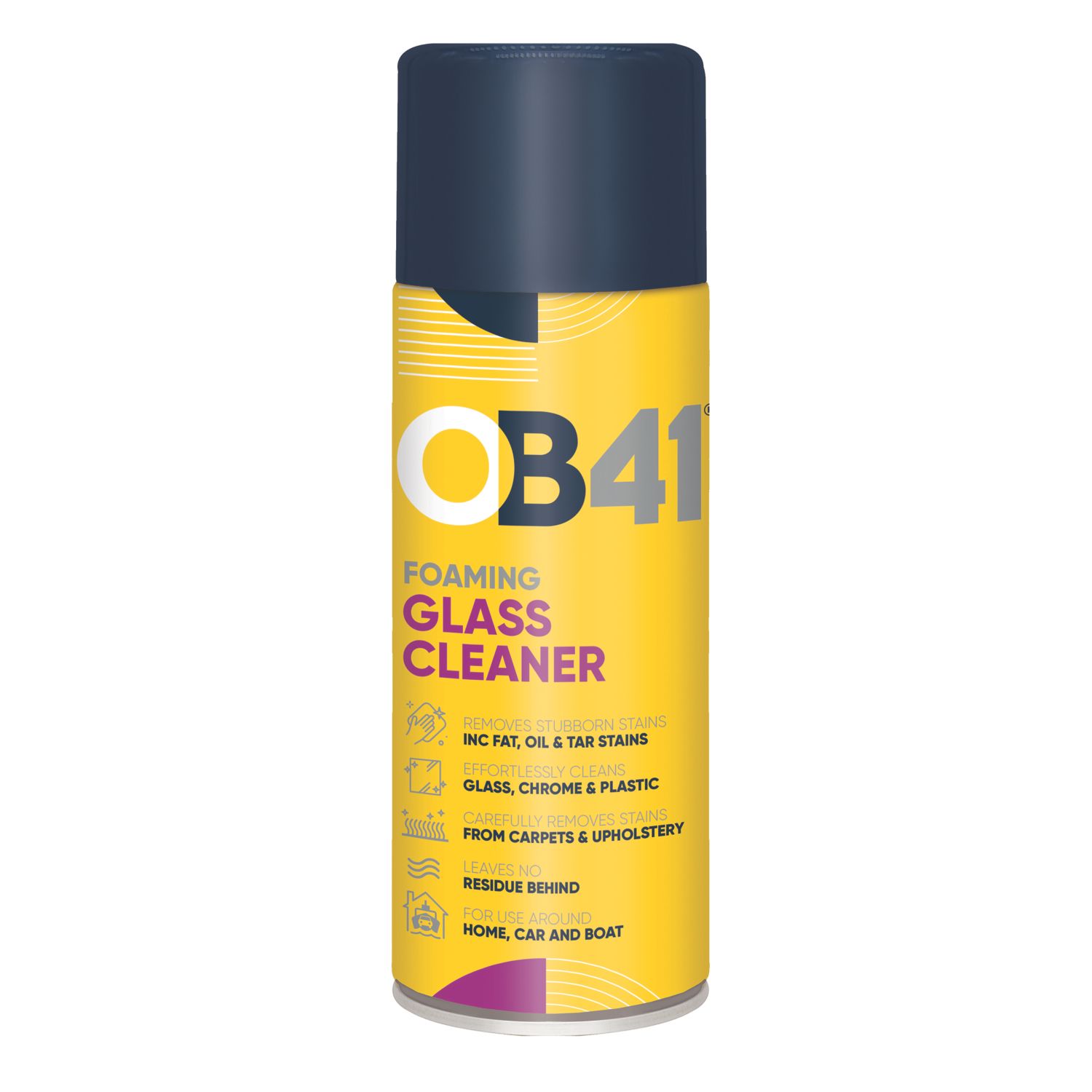 OB41 Multi-Use Foaming Glass Cleaner 400ml (535FE)