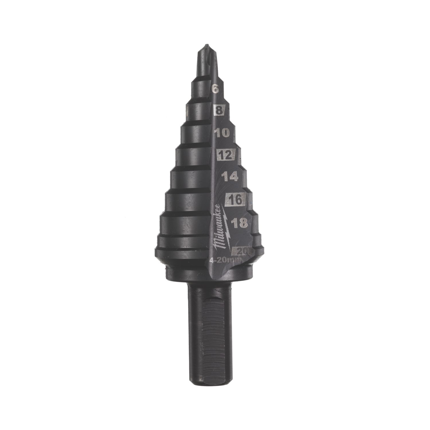 Milwaukee Straight Shank Multi-Material Cobalt Step Drill Bit 4mm - 20mm (536GE)