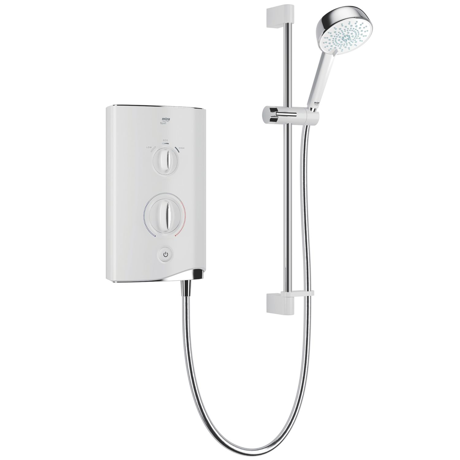 Mira Sport White/Chrome 9kW Electric Shower (536PM)