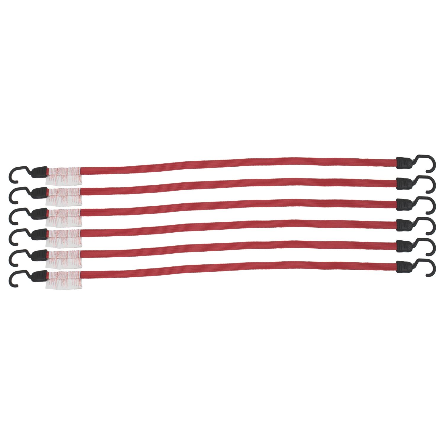 Smith & Locke Flat Bungee Cords 1000mm x 18mm 6 Pack (536XT)