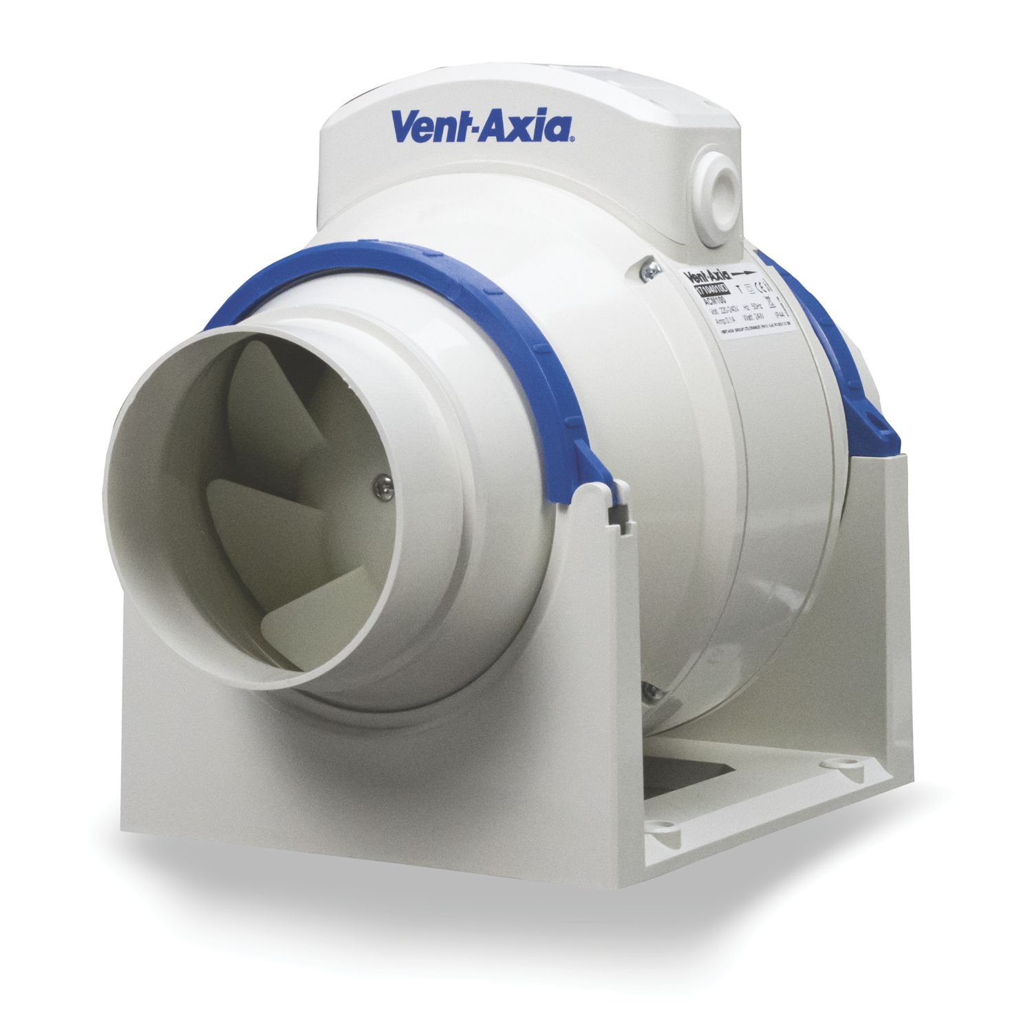 Vent-Axia 17104020 100mm Inline Extractor Fan with Timer 240V (53730)