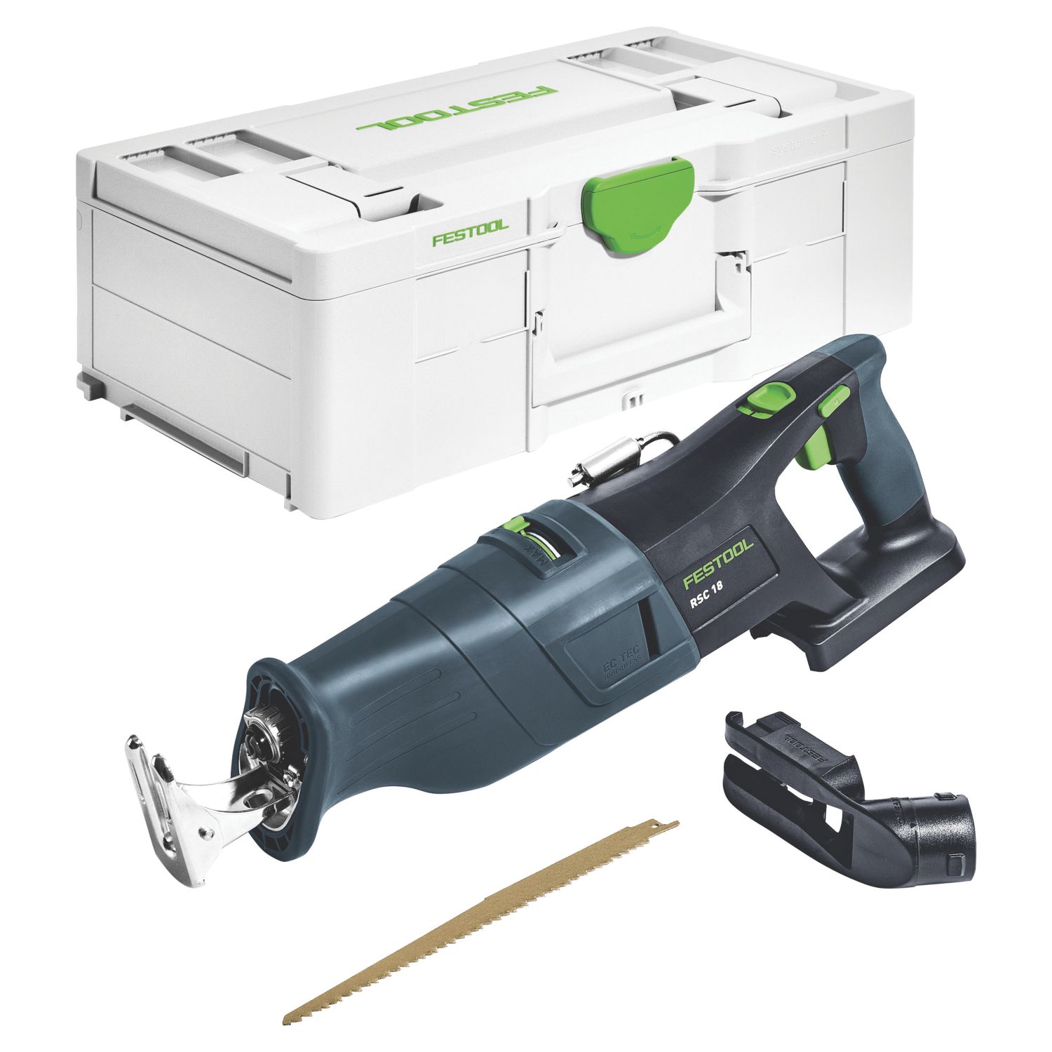 Festool RSC 18 EB-Basic 18V Li-Ion Airstream Brushless Cordless Reciprocating Saw - Bare (537HN)