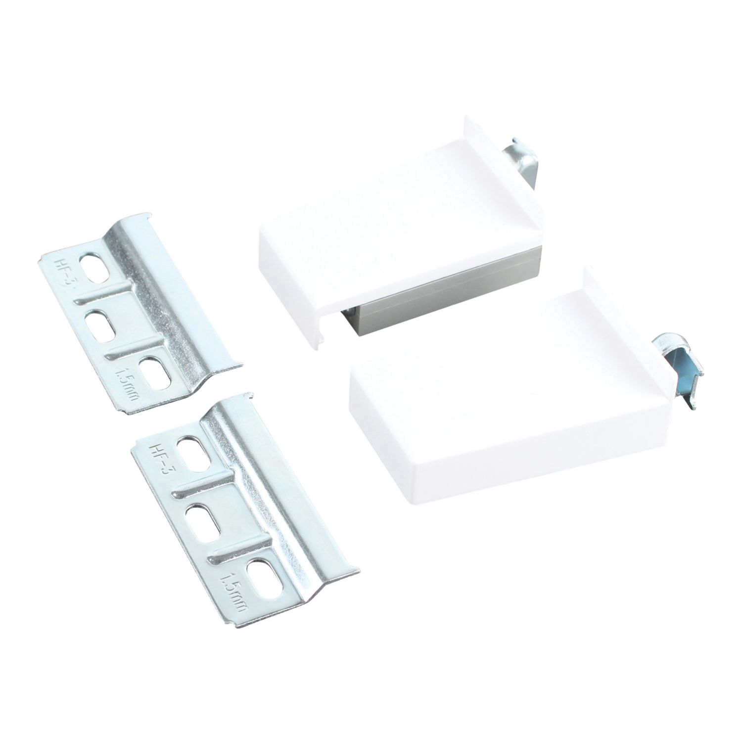 Essentials Cabinet Suspension Brackets White 67mm x 16.5mm x 43mm 2 Pack (538TE)