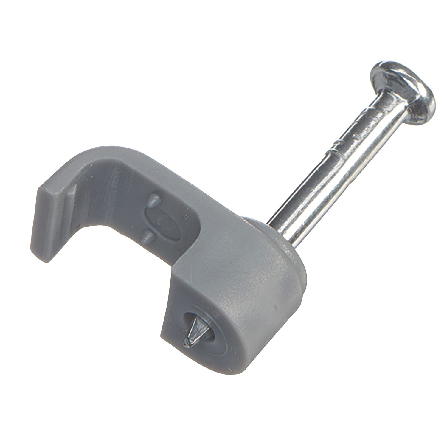 Vimark Grey Flat Single Twin & Earth Cable Clips 1mm 100 Pack (540VT)
