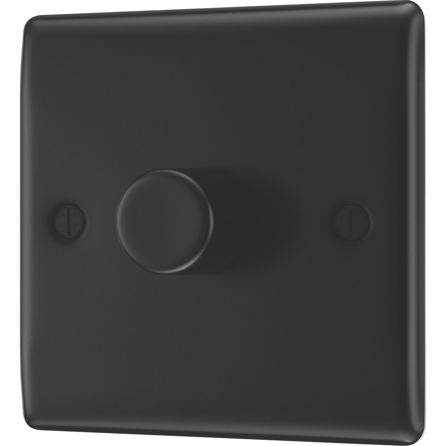 British General Nexus Metal 1-Gang 2-Way LED Dimmer Switch Matt Black (541CH)