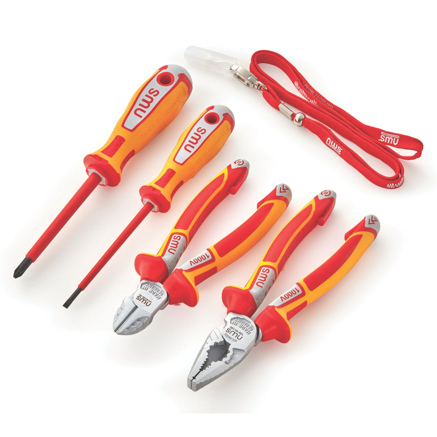 NWS N786 VDE Pliers, Cutters & Screwdriver Set 5 Pieces (541YN)
