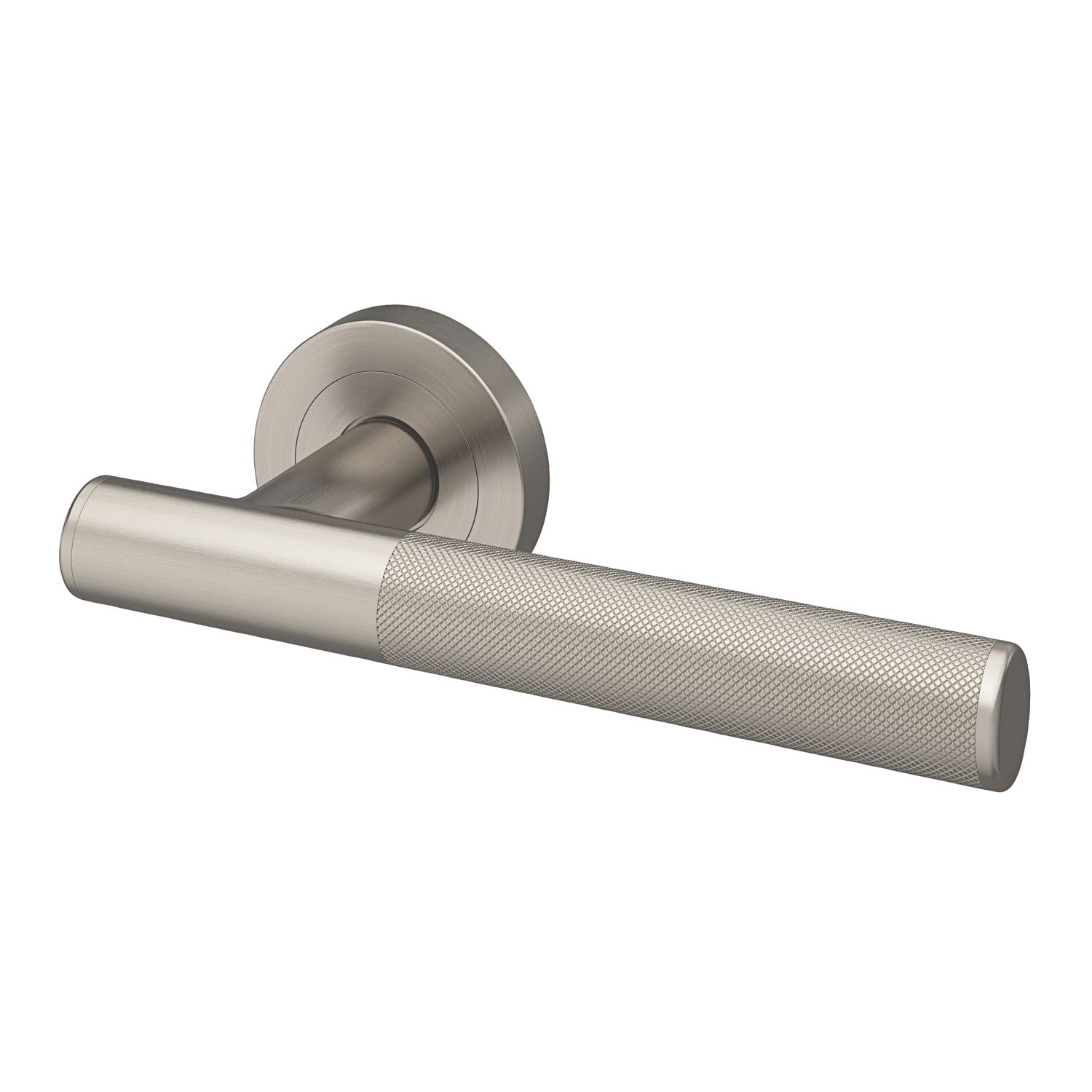 Smith & Locke Damgan Door Handle Pair Satin Nickel (543FK)