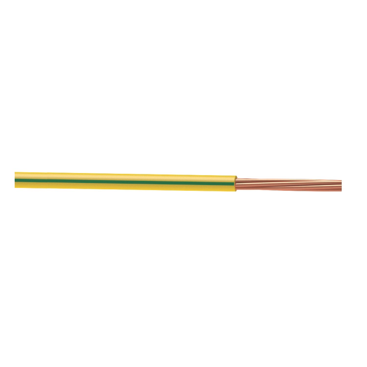 Time 6491X Green/Yellow 1-Core 10mm² Conduit Cable 10m Coil (543JY)