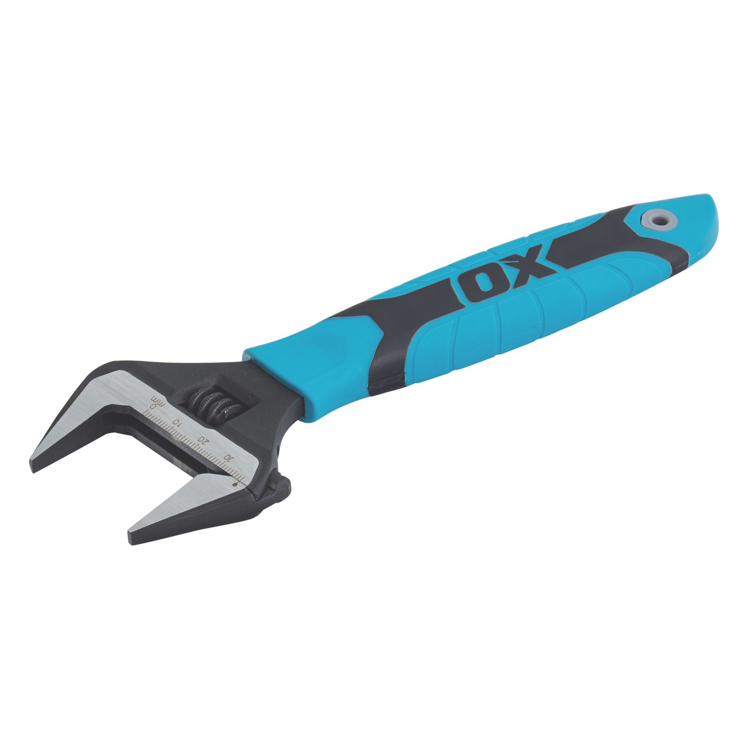 OX Pro Adjustable Wrench with Ultra Wide Jaw 8" (543XX)