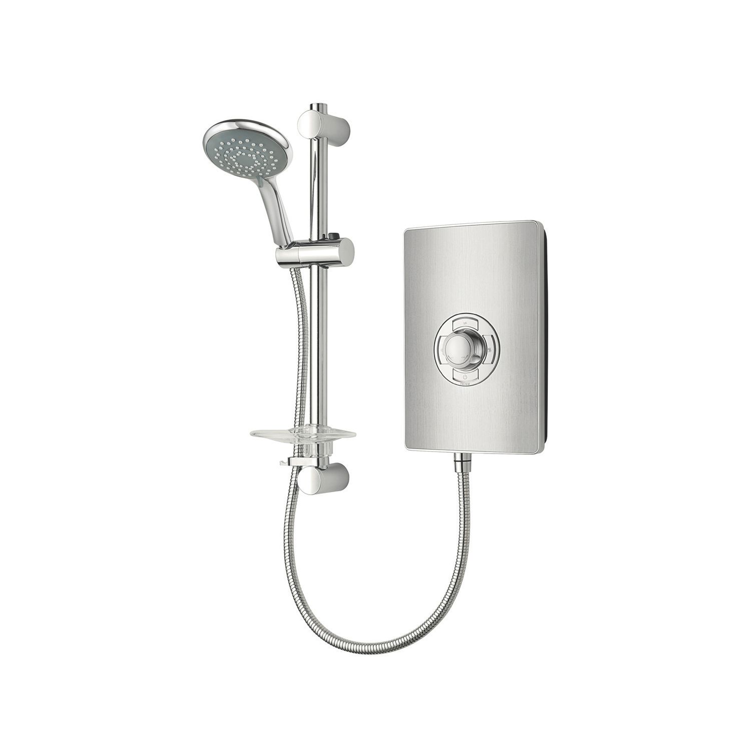Triton Miniatures Brushed Steel Effect 9.5kW Manual Electric Shower (54552)