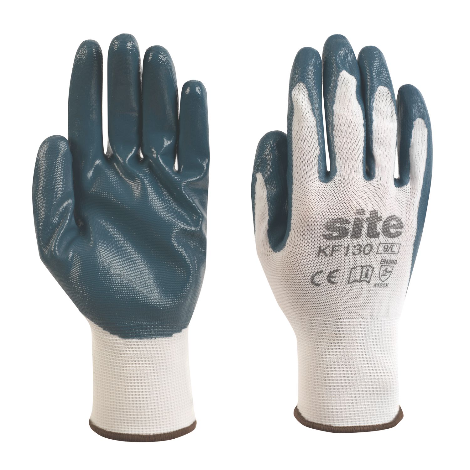 Site Nitrile Coated Gloves White/Blue X Large (545FR)