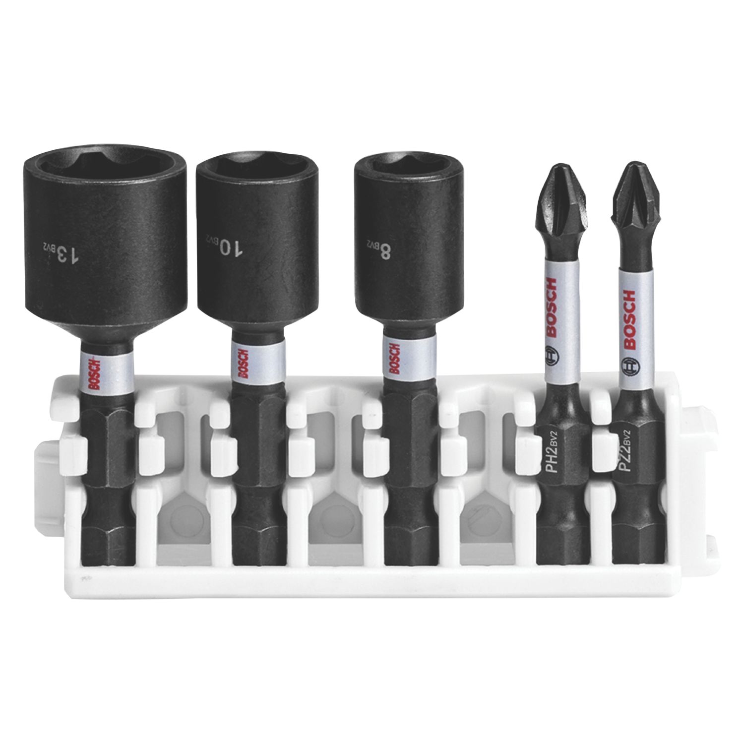 Bosch Impact Control Screwdriver Bits & Nutsetters 5 Piece Set (545FW)