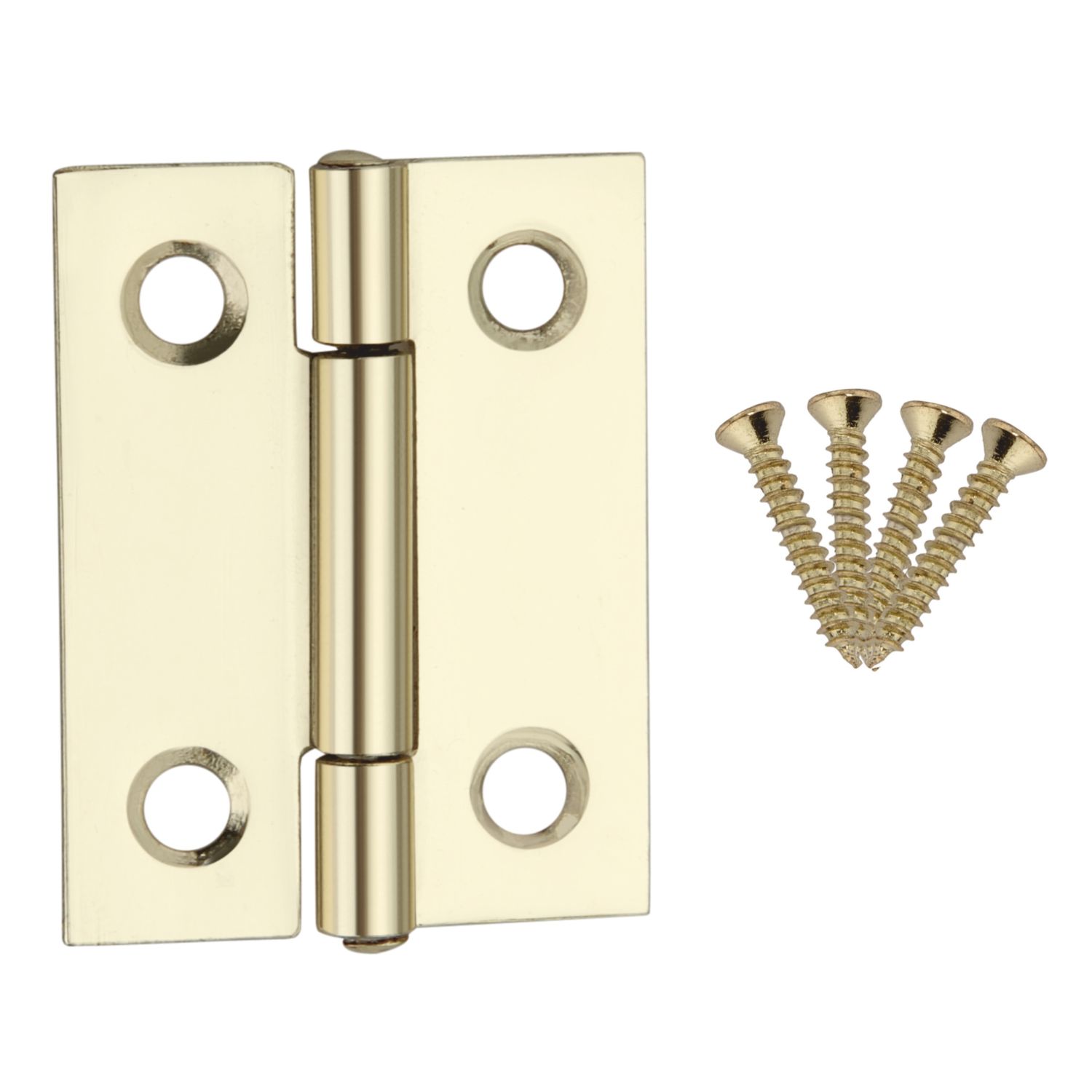 Smith & Locke Polished Brass Door Hinge 38mm x 30mm 2 Pack (546TL)