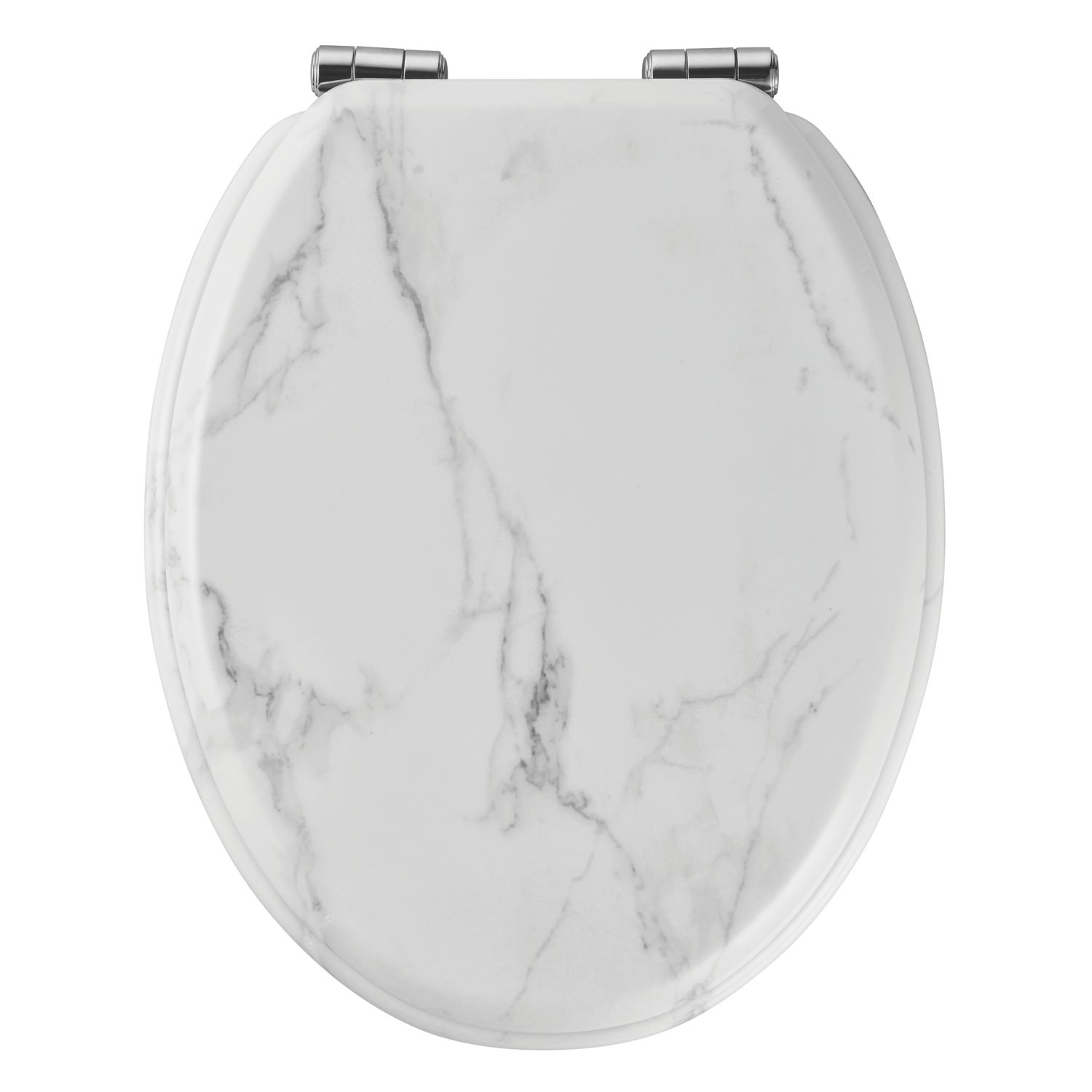 Pilica Soft-Close Toilet Seat Moulded Wood Marble (547RT)